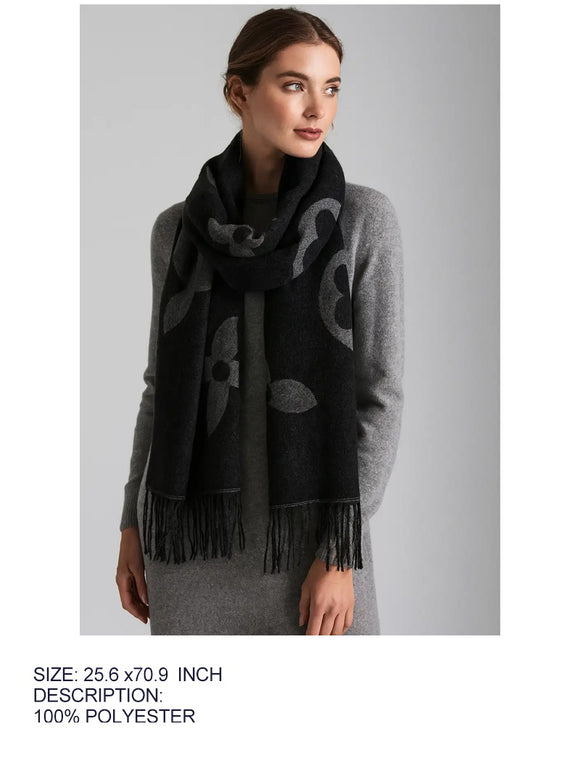 BLACK SCARF ( 5114 BLACK )