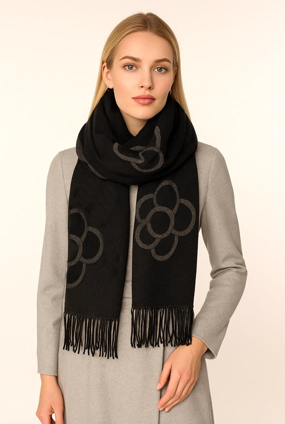 WOMEN'S SCARF ( 5115 BLACK )