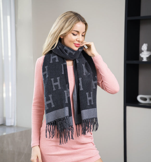 WOMEN'S SCARF ( 5118 BLACK )