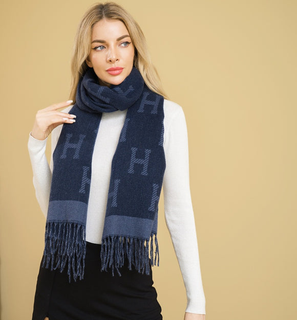 WOMEN'S SCARF ( 5118 NAVY )