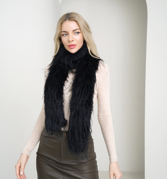 WOMEN'S SCARF ( 5122 BLACK )