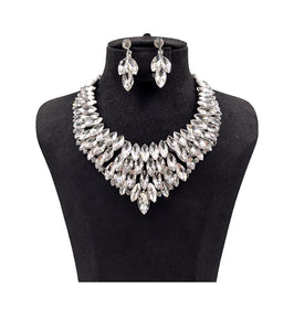 RHINESTONE NECKLACE SET ( 0114 3C )