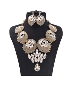 LARGE BIB STATEMENT NECKLACE SET ( 0121 2C )