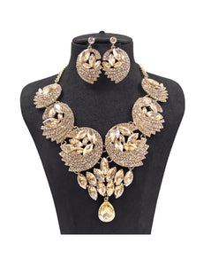 LARGE BIB STATEMENT NECKLACE SET ( 0121 2LT )