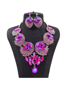 LARGE BIB STATEMENT NECKLACE SET ( 0121 3PUX )