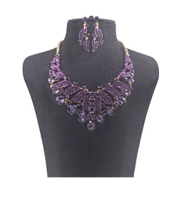 CRYSTAL NECKLACE SET ( 0146 2U )