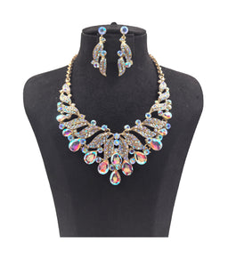 CRYSTAL NECKLACE SET ( 0146 2X )