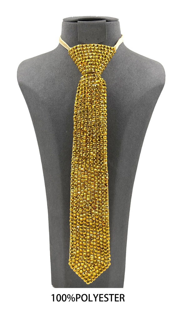 GOLD NECK TIE GOLD STONES ( 0167 GDGD )