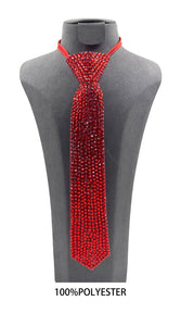 RED NECK TIE RED STONES ( 0167 RDRD )