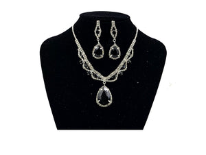 RHINESTONE CRYSTAL NECKLACE SET ( 0274 1J )