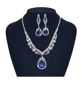 RHINESTONE CRYSTAL NECKLACE SET ( 0274 1M )