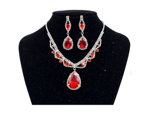 RHINESTONE CRYSTAL NECKLACE SET ( 0274 1R )