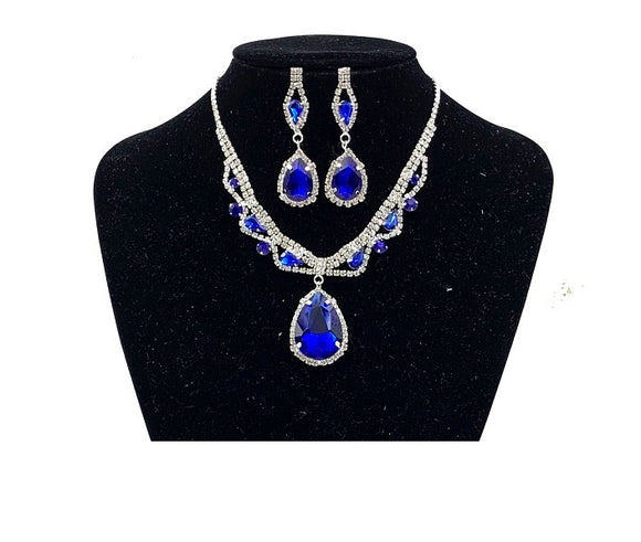 RHINESTONE CRYSTAL NECKLACE SET ( 0274 1S )