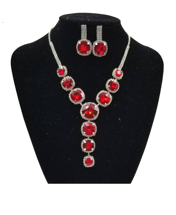 CRYSTAL NECKLACE SET ( 0277 1R )