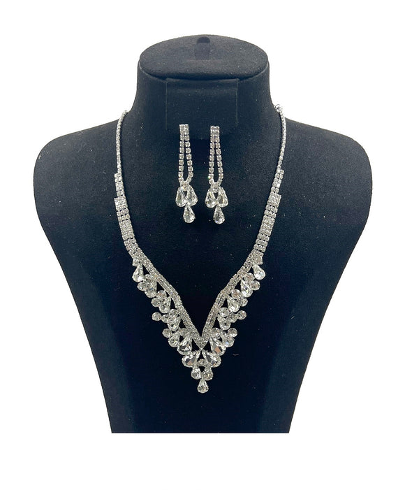 Sterling silver (925) earrings,hand chain, Necklace set. – Johnny jeweler  st.croix