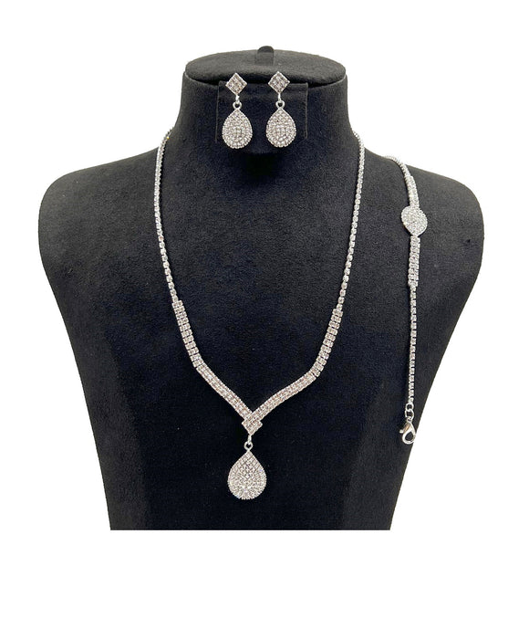 Pranavi Handcrafted Oxidised Pure Silver Black Necklace Set – WeaverStory