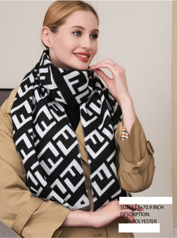 WOMAN SCARF ( 5053 BLACK )