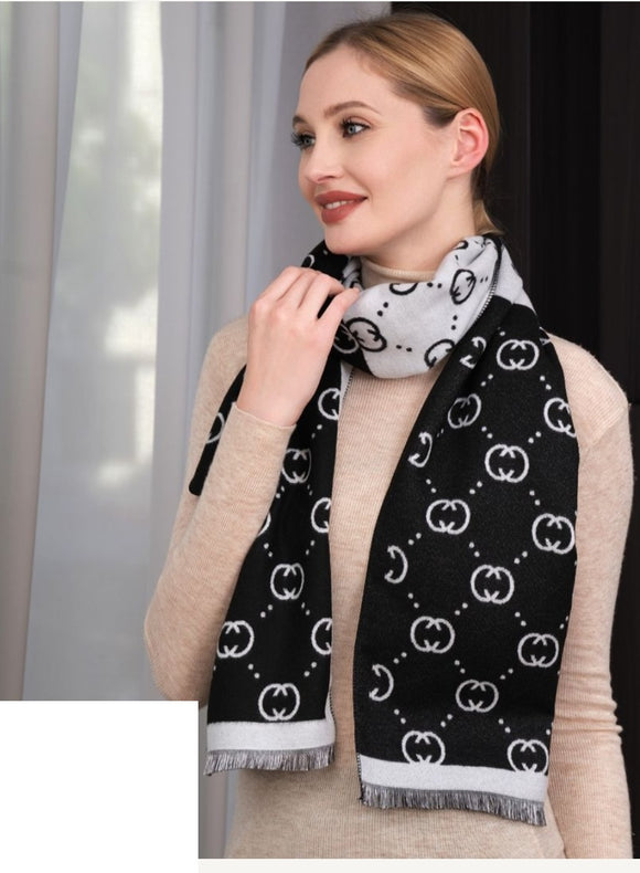 WOMAN SCARF ( 5054 BLACK )