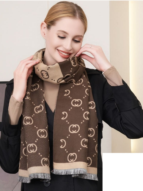 WOMAN SCARF ( 5054 BROWN )