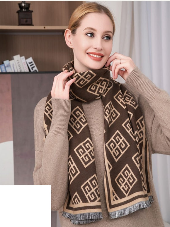 WOMAN SCARF ( 5055 KHAKI )