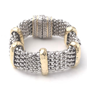 14K GOLD PLATED MAGNETIC BRACELET ( 1620 BK )