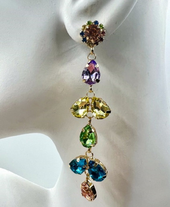 DANGLING MULTICOLOR EARRINGS ( 025 2MX )