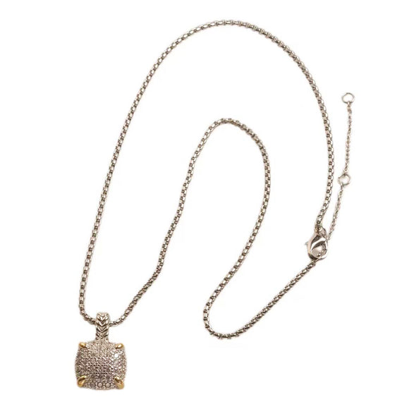 14K GOLD PLATED NECKLACE CZ STONES ( 146 )