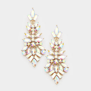 GOLD AB DANGLING EARRINGS ( 1313 GAB )