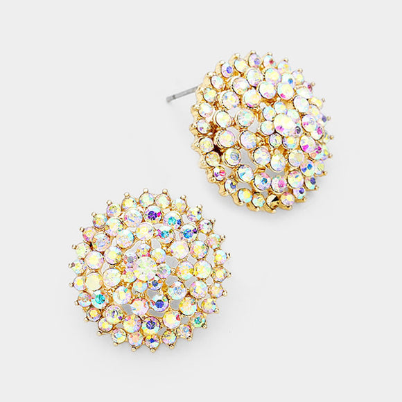 GOLD AB SUNBURST EARRINGS ( 1774 GDAB )