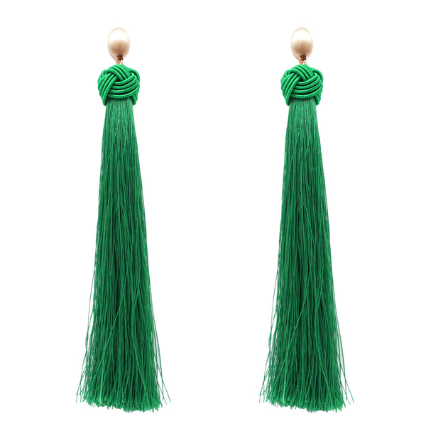 slim fit dress slacks Cute Green Gemstone Drop Earrings | Statement Earrings main image 0