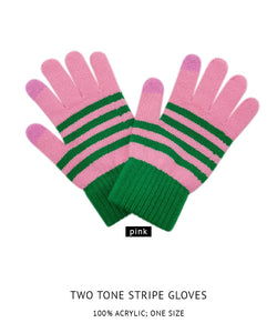 GREEN PINK GLOVES TOUCH SMART(320081)