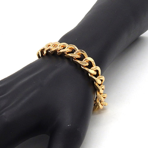 GOLD SQUARE SHAPE CHAIN BRACELET ( 2255 GD )