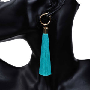 Gold Mint Color Thread Earrings ( 2523 GDMNT )