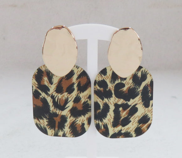 LEOPARD PRINT EARRINGS ( 3414 LEOP )
