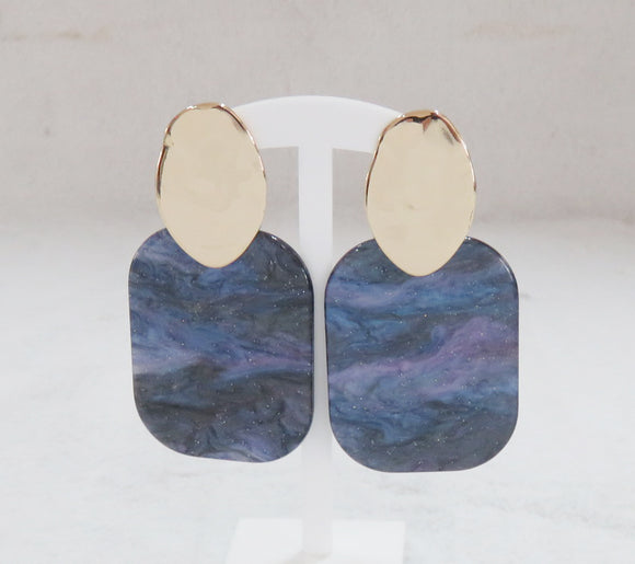 PURPLE EARRINGS ( 3414 PP )