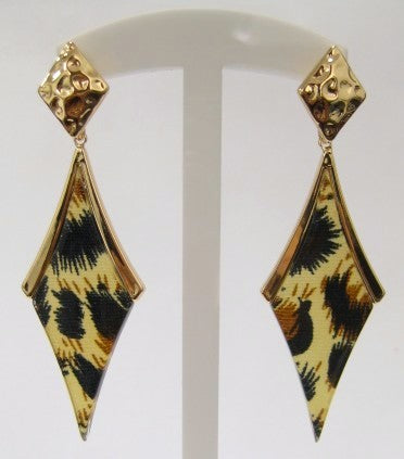 LEOPARD PRINT EARRINGS ( 3420 LEOP )