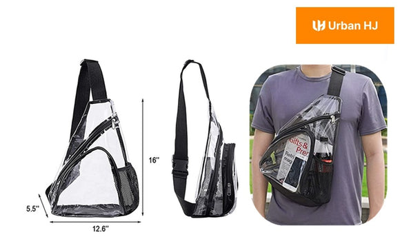 BLACK CLEAR SHOULDER BAG ( 1080 )