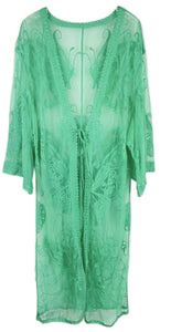Green Butterfly Lace Kimono ( 310091 GRN )