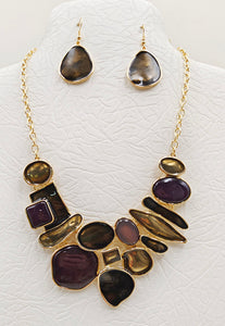 NECKLACE SET STONES ( 5087 GBK )