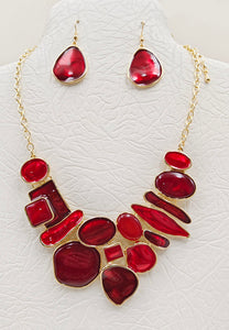 NECKLACE SET STONES ( 5087 GRD )