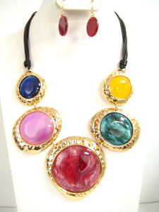 ACRYLIC NECKLACE SET ( 5093 MT )