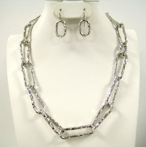 SILVER NECKLACE SET ( 5303 S )