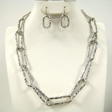 SILVER NECKLACE SET ( 5303 S )