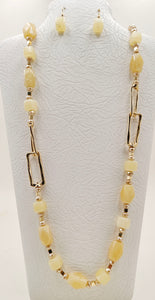 LONG GOLD NECKLACE SET ( 5319 G )