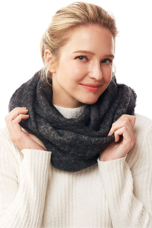 BLACK INFINITY SCARF ( 1244 BLACK )