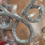 Rhinestone rope choker (MNE7531CRY)