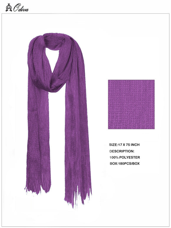 PURPLE WOMENS SCARF ( 50058 PURPLE )