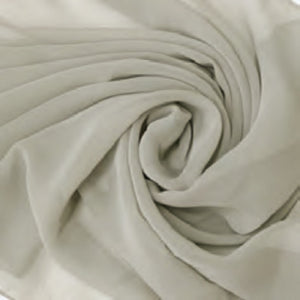 SILVER CHIFFON SCARF ( 001 SILVER )