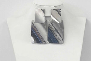 SILVER CLIP ON EARRINGS ( 3091 S )