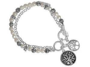 SILVER TREE OF LIFE CHARM BRACELET ( 00957 ASPL )